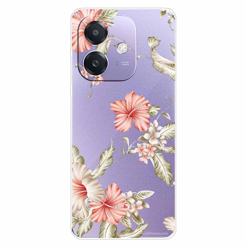 Для Oppo A60 5G CPH2683 Чехол OPPO A40 4G CPH2669 Прозрачный Мягкий Силиконовый ТПУ Чехол с Рисунком для A60 5G Прозрачный Мягкий ТПУ Чехол A40 4G
