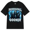 Профессиональные футболки Gooner Offensive Funny Skeleton Meme Футболки Goon Сексуальная шутка Вечеринка Оверсайз Хлопковые футболки Унисекс Хип-хоп Футболки