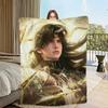 love and deepspace Zayne God of Annihilation Flannel warm soft plush blanket for sofa living room hogar bedroom travel gift home