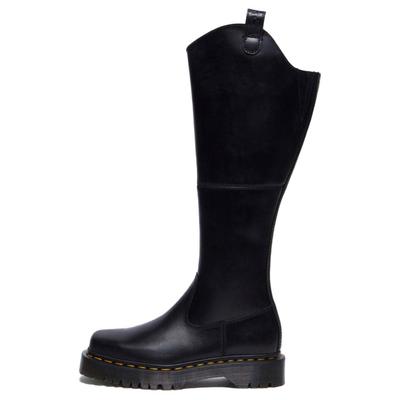 Amaayah Кожаные Модные Высокие Сапоги Женские сапоги Черные 31947001