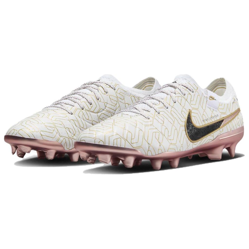Nike Tiempo Legend 10 Elite FG United Golden Pack Мужские кроссовки Белый металлик-Золотой Черный HJ0706-100