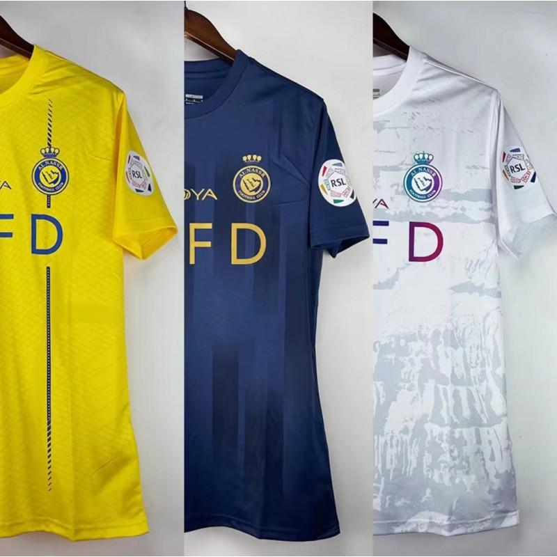 Al Nassr FC 2023-2024 Home Away Fan Jersey Cotton Football Shirt Men Women S-XXL