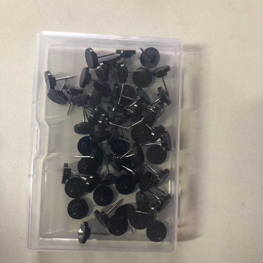 Коробка из 100 Т-образных булавок с плоской головкой для пробковых досок, досок для рисования и досок для сообщений - Канцелярские кнопки и канцелярские гвоздики