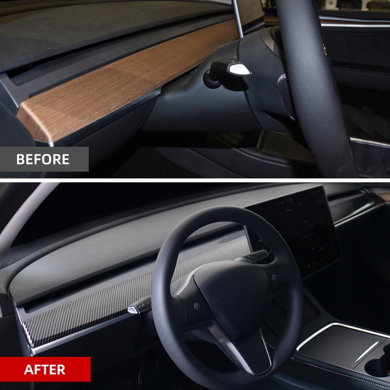 Декоративные элементы и детали для модификации приборной панели Tesla Model 3/Y