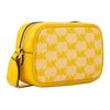 MICHAEL KORS Maisie zipper closure cotton and polyester crossbody bag small women's yellow