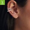 Freshwater Pearl Moissanite Ear Bone Clip Without Ear Hole Light Luxury Premium S925 Sterling Silver Ear Clip Earrings