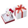 Hello Kitty Heart Necklace Stuffed Animal Gift Box Silver [White Clover] & Women's SAKT-NBOX_N002RD