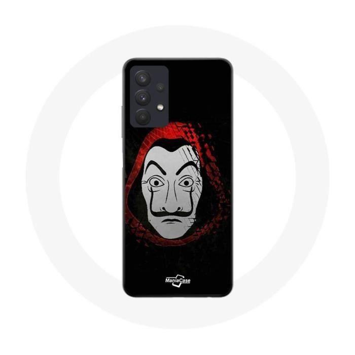 Coque - Maniacase - Samsung Galaxy A32 4G - Noir - Masque - Souple