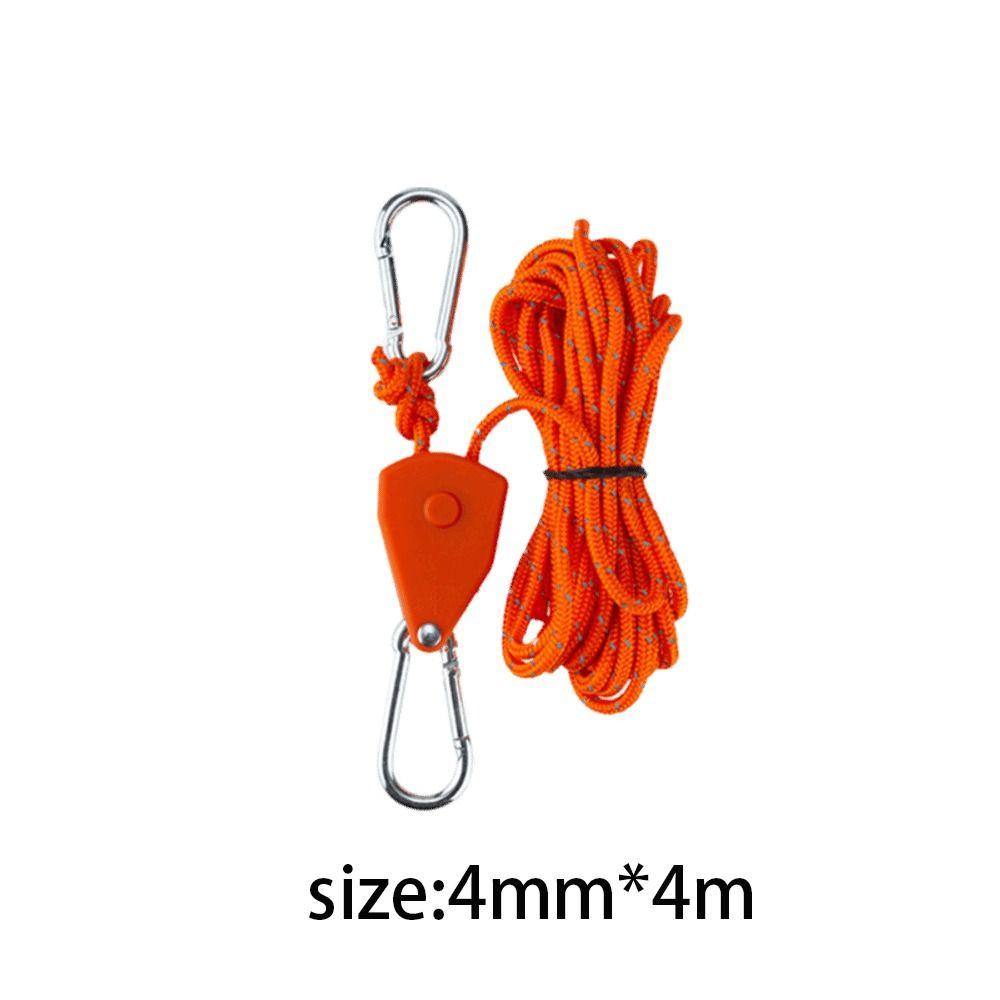 Pulley Ratchet Hangers 4mm Tent Anchor Metal Lifting Pulley Outdoor Pulley Adjuster