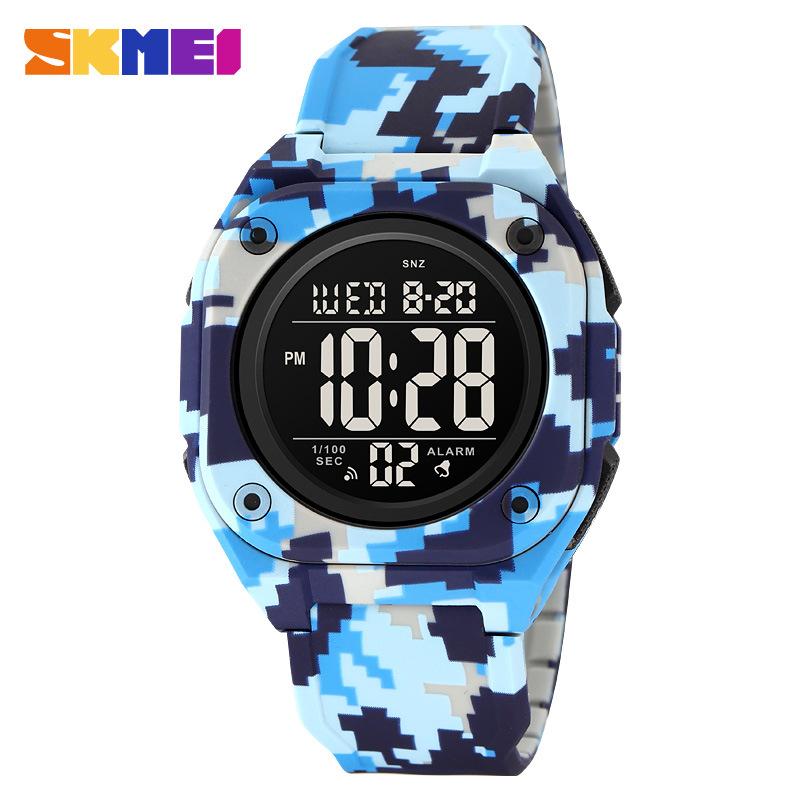 Moment Beauty Brand Watch 2160 Male and Female Students Square Multifunctional Sports Electronic Watch Waterproof Watch