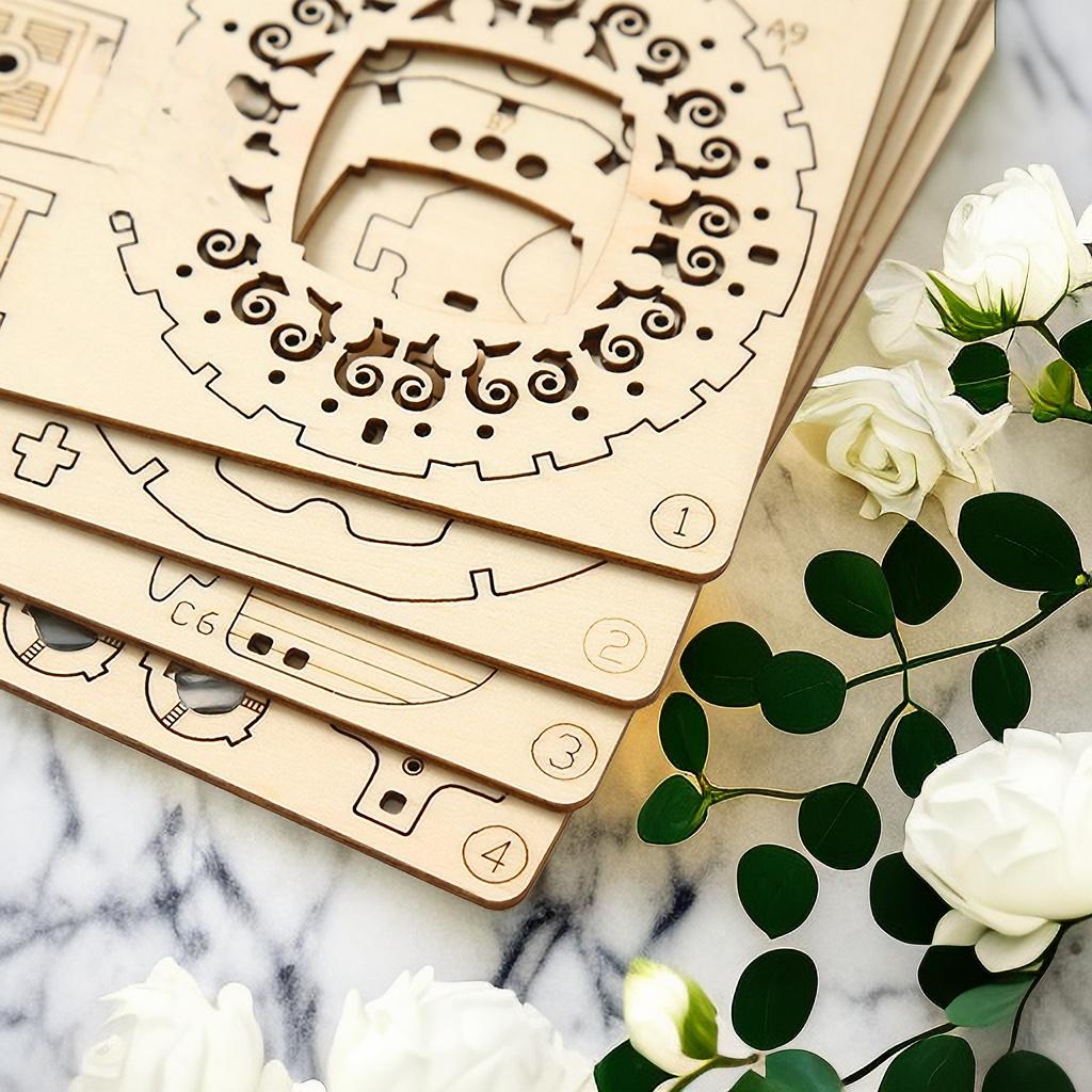 Creative Airship Model DIY 3D Wooden Puzzle Building Block Kits Assembly Toy Birthday Gift For Kids Adult Home Decor