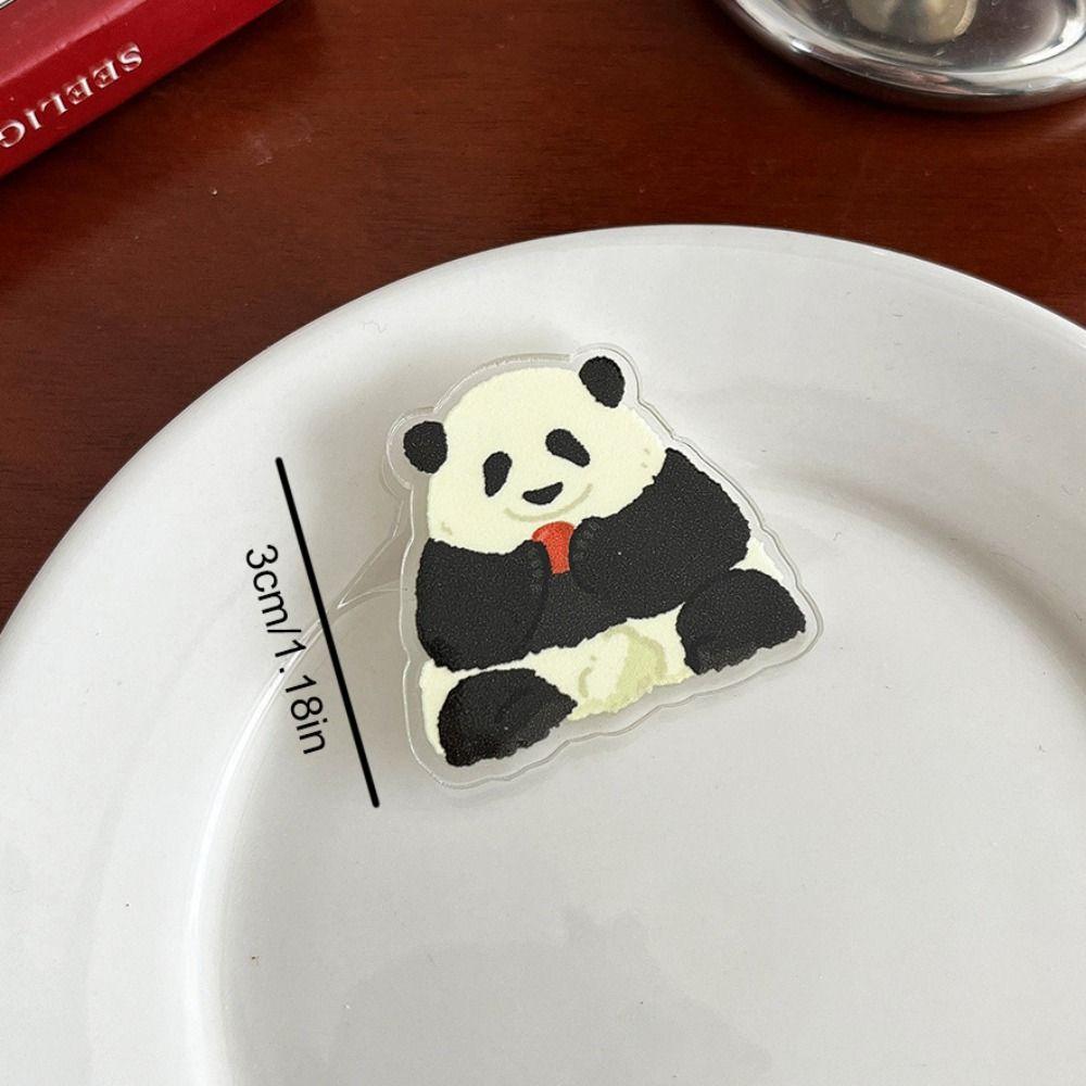 Акриловая Панда Значок Панды Медведь Животное Значок Забавный Цветок Панда Брошь Декор для Рюкзака