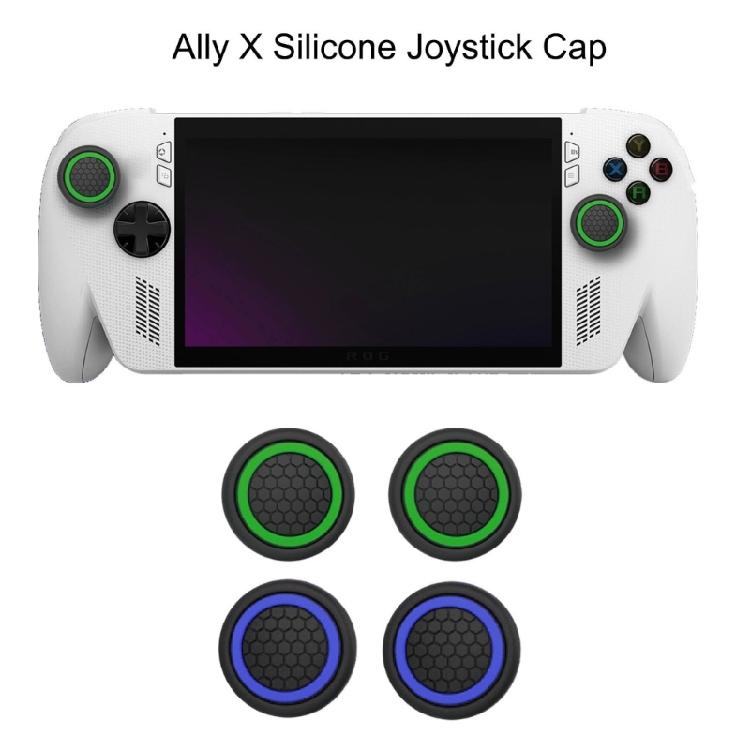 4pcs Gaming Accessories for ROG X Controller Silicone Joystick Grip Cap Soft Protective Cap Rocker Cover