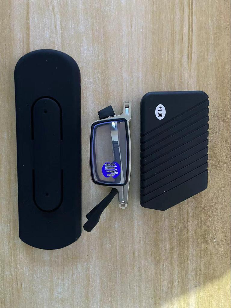 2024 Ретро Складные Очки для Чтения с HD Защитой от Синего Света и Подставкой для Телефона