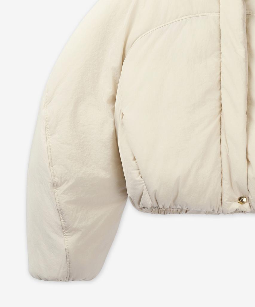Jacquemus La Doudouin Caraco Crop Padded Jacket - White / 241Co0491320110