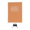 Mini Safe Box Simulation Book Security Money Jewelry Box with Lock Keys for Home Office