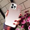 Чехлы для iPhone 14 12 11 13 Pro Max Чехол Силиконовый Funda на iPhone 13Mini X XS Max XR 8 7 14 Plus Переливающийся Блеск Розовый