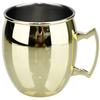 Cocktail Wine Cup 550ML Moscow Mule Mug Stainless Steel Hammered Copper Plated Beer Cup Coffee Bar Tools Drinkware for Ramadan