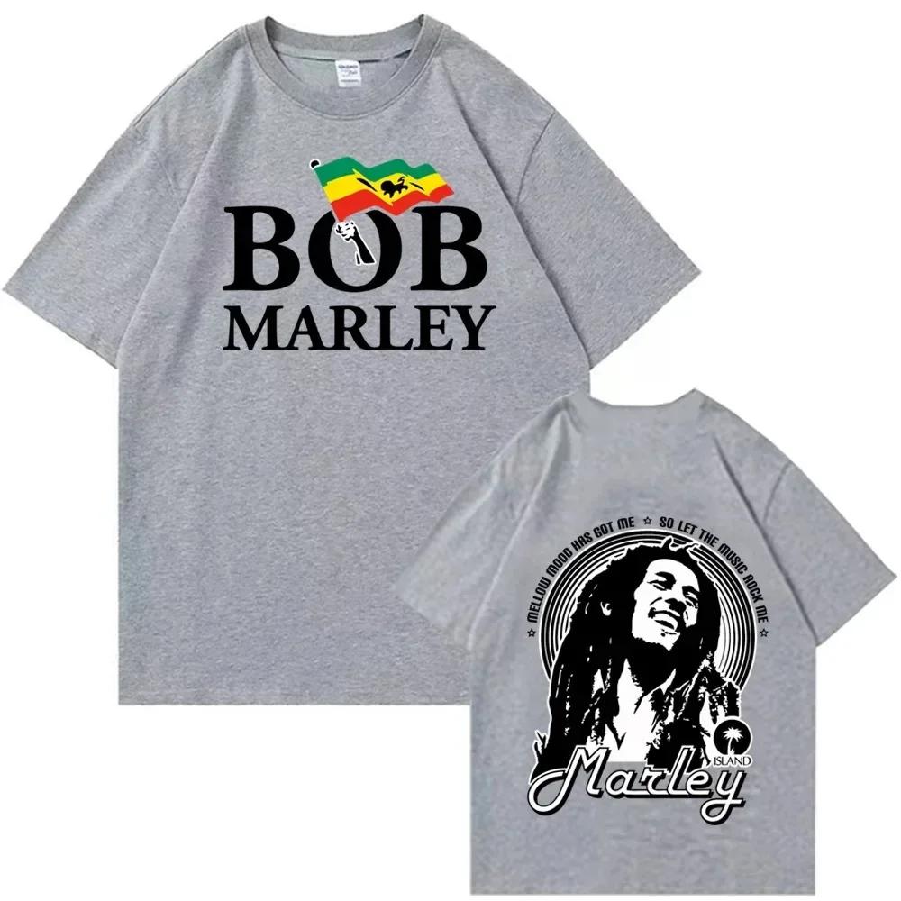 Bob Marley T-Shirts Fashion T-shirt for Men Y2K Tops Harajuku O-Neck Short Sleeve Shirts Fans Gift Summer Women Fashion T-shirt