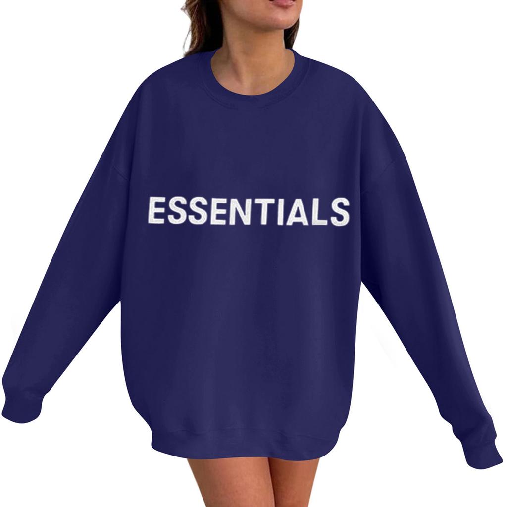 Унисекс Принт Круглый вырез Длинный рукав Свободный крой Длинный рукав Повседневный Длинный рукав Топ Толстовка