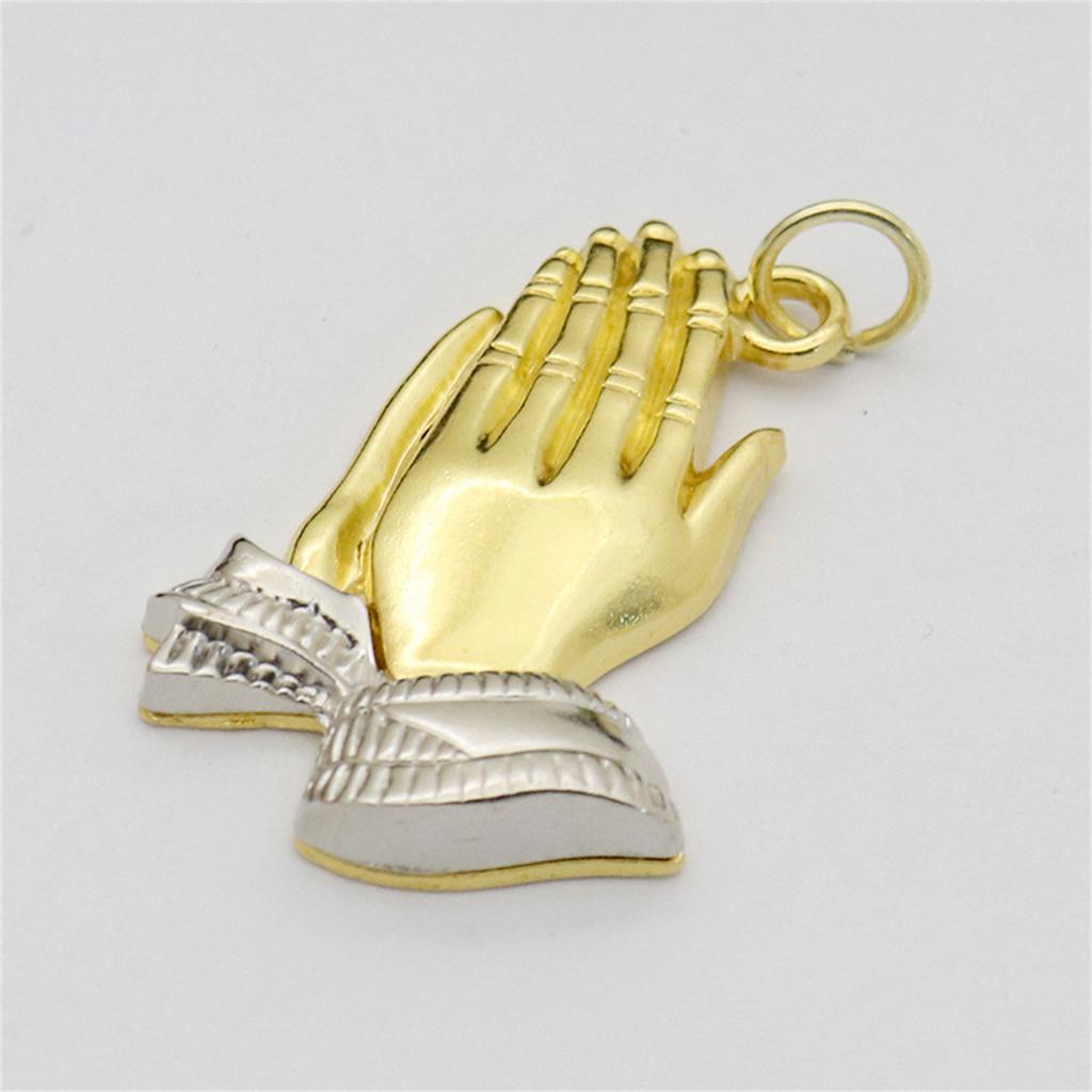 15pcs Elegant Praying Hands Pendant Keyring Ornamentation Perfect for Travelers Believers Seeking Spiritual Comfortable