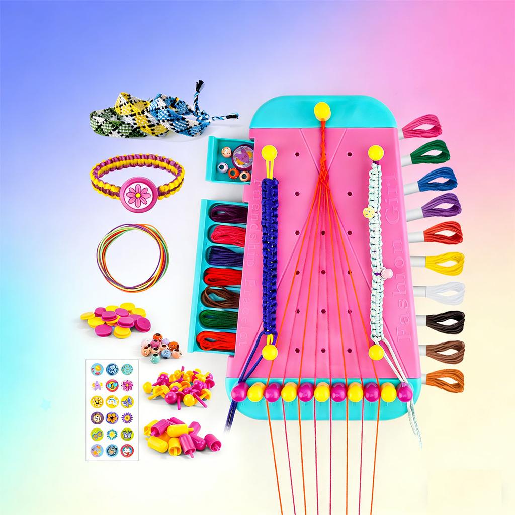 Набор для изготовления детских украшений «Рукоделие» - Рождественский подарок на день рождения - Простой станок для изготовления браслетов