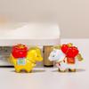 Creative Horse Figurine Resin New Year Mascot Fortune Zodiac Horse Can Have Change Luck Cute Lucky Bag Ingot
