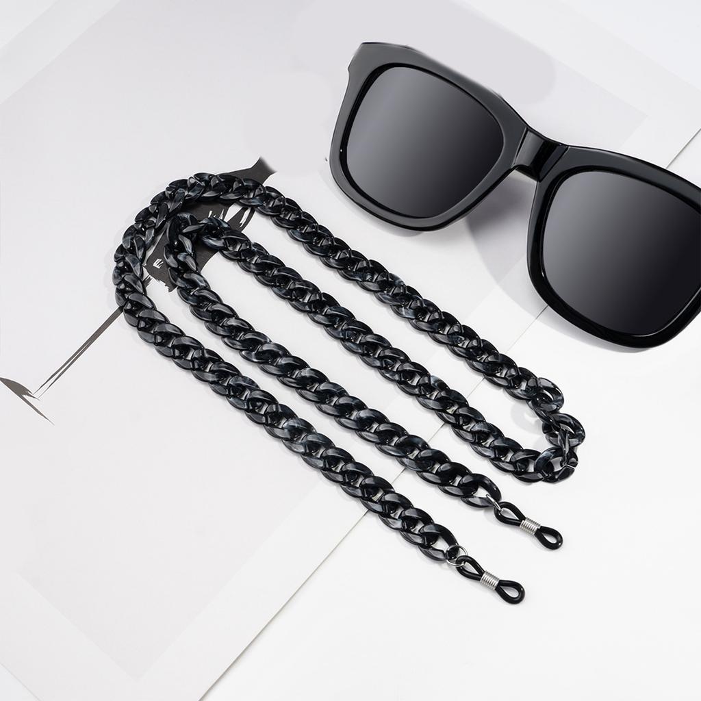 Colorful Eyeglasses Neck Cord Secure Grip Acrylic Glasses Retainer Comfortable Glasses Holder Daily Wear Accessories