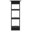 Side Cabinet Black 40 x 40 x 100 cm Particleboard