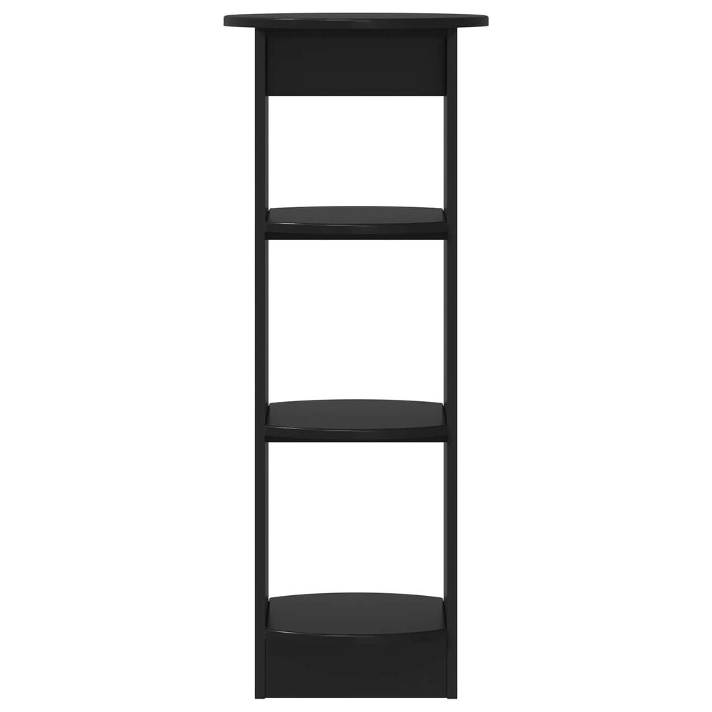 Side Cabinet Black 40 x 40 x 100 cm Particleboard