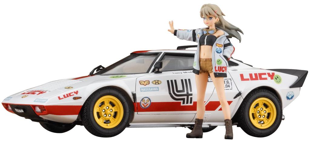 Hasegawa Wild Egg Girls Lancia Stratos Lucy McDonnell Plastic Model Kit SP528 1/24 No.04 w/Figure