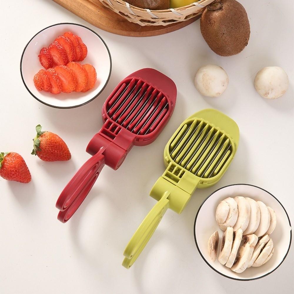 Ergonomic Design Vegetable Fruit Slicer Stainless Steel Kitchen Gadget Egg Slicer