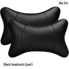 All-Season Genuine Leather Car Headrests & Lumbar Support Pillows