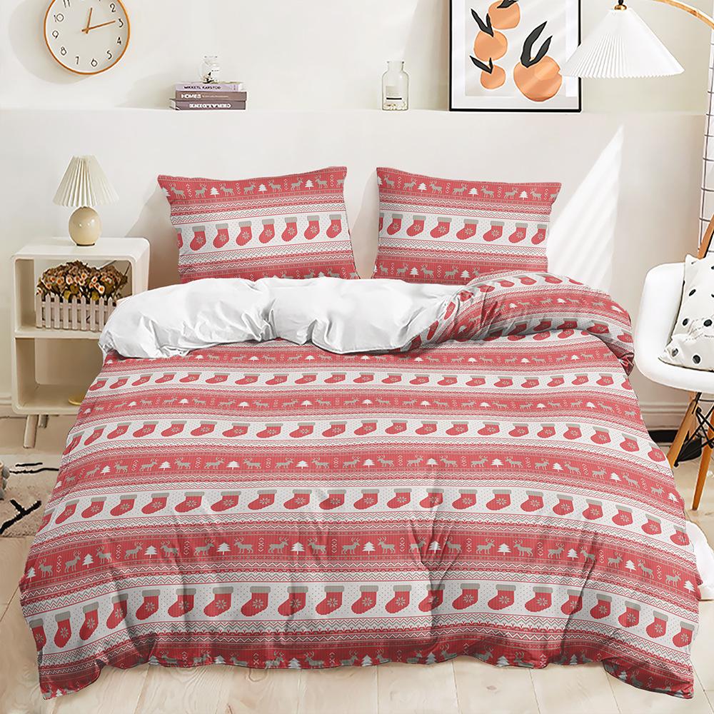 Three-Piece Christmas Quilt Set Two-Piece Bedding Set