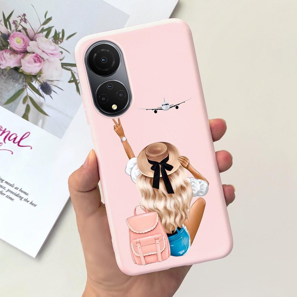 For Honor X7 X7a Case Lovely Duck Astronaut Soft Silicone Matte Phone Cover For Honor X7b CLK-LX1 Funda X 7b X 7a HonorX7 Bumper