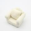 Dollhouse Couch Miniature Sofa for 1/6 1/12 Life Scene White Micro Landscape Furniture