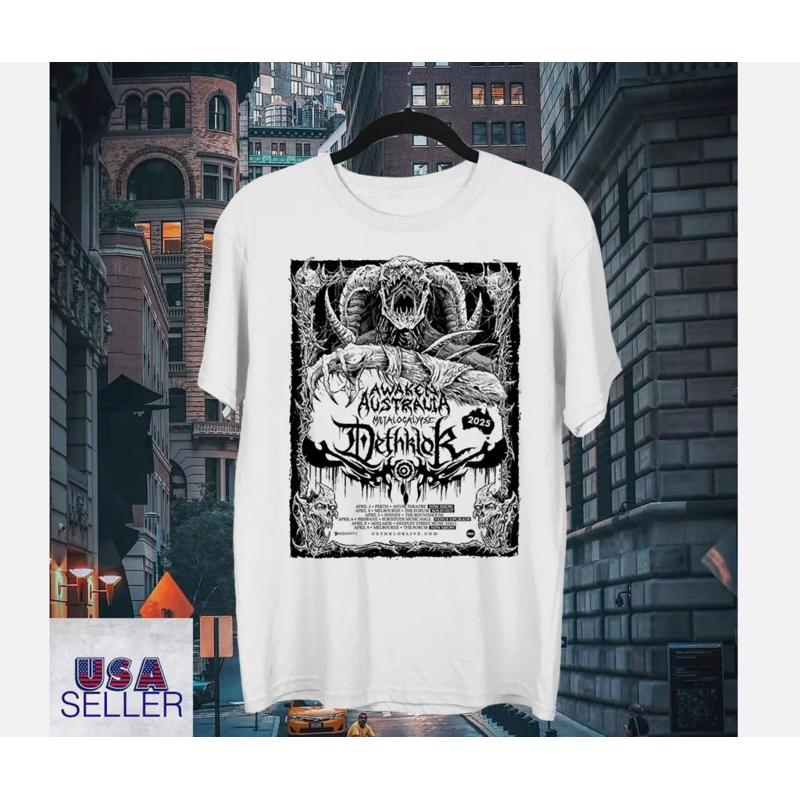Футболка Dethklok Band Awaken Australia Tour 2025 Полный размер S 5XL