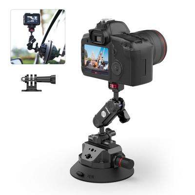Автомобильное крепление на присоске для камеры Ulanzi для GoPro Insta360 DJI, вращающийся автомобильный держатель из алюминиевого сплава, может прикрепляться к любой стороне, легко устанавливается в дюймах