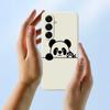 For Samsung Galaxy A17 5G Case Panda Head Pattern Printing Straight Edge TPU Phone Back Cover