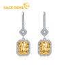 Classic Copper Alloy Zircon Earrings Ladies Jewelry Wedding Promise Party Gift