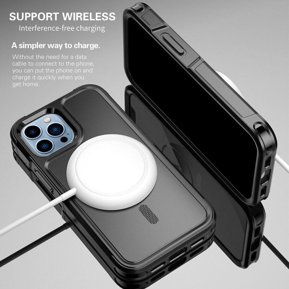 Чехол для телефона MagSafe Для iPhone 17 16 Pro Mini Max 15 14 Plus Ударопрочный Прочный Противоударный Магнитный Гибридный Матовый Чехол