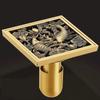 Euro Square Floor Drains Antique Brass Shower Hardware Bathroom Accessories Floor Drain Deodorant Floor Drain Strainer Cover
