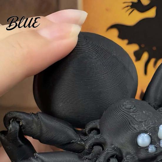 Матовая Черная Паук Декор 3D Печатная Сочлененная Фигурка Гибкий Сустав Фигурка Статуэтка Коллекционная Готическая Орнамент для Хэллоуина Дома Жуткая