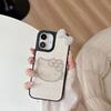 Чехол для мобильного телефонаKt Cat со стразами Подходит для Apple 17 Кожаный узор Iphone16Promax Галстук-бабочка 15 Женский Защита от падения.