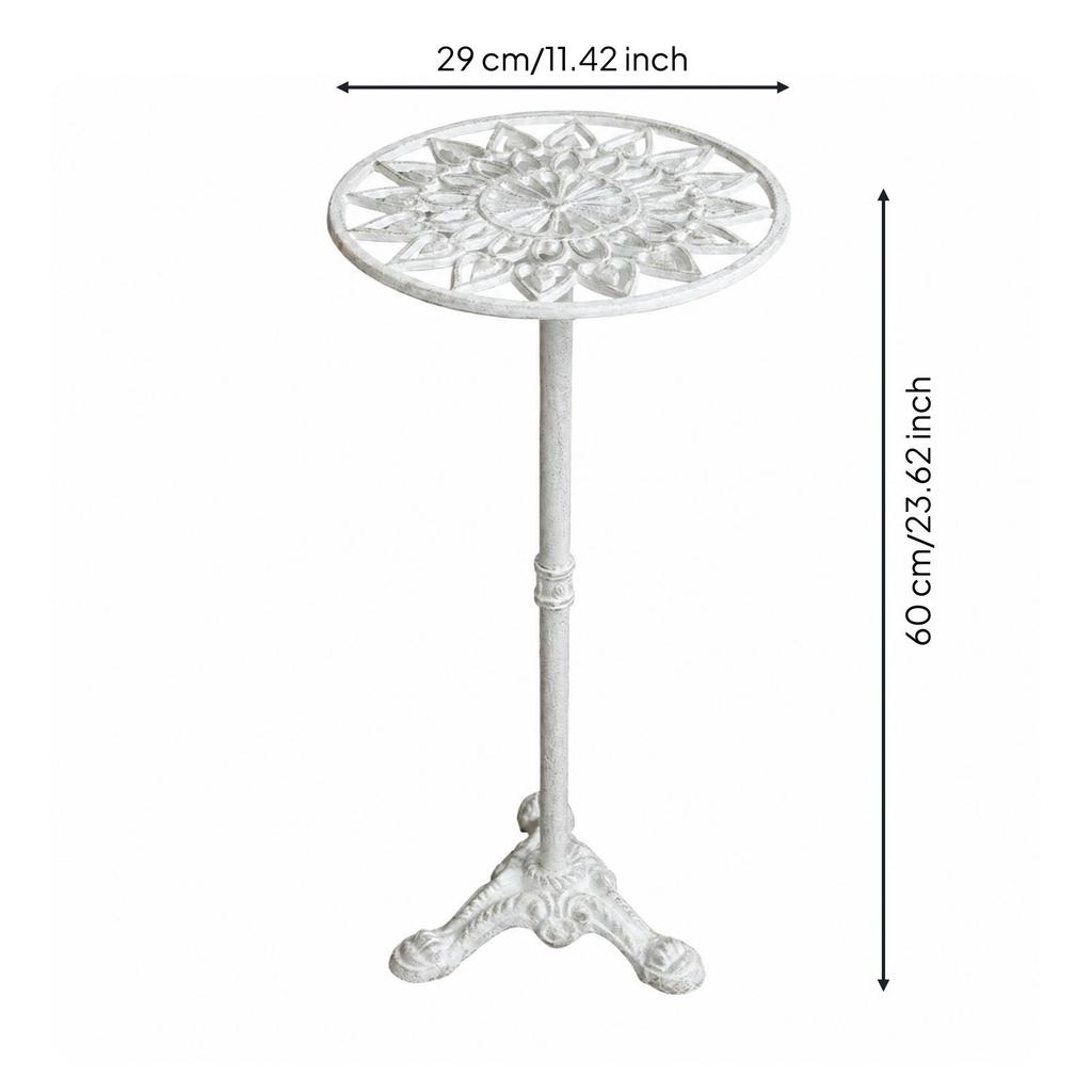 Iron Plant Stand Openwork Design Ornamental Potted Floor-Standing