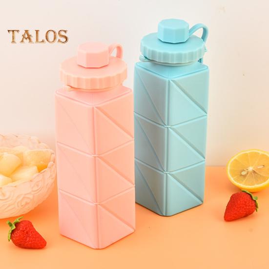 Складная силиконовая бутылка для воды 610 мл, герметичная складная бутылка для воды для путешествий, кемпинга, походов, спорта на открытом воздухе, без BPA, портативная многоразовая чашка для воды