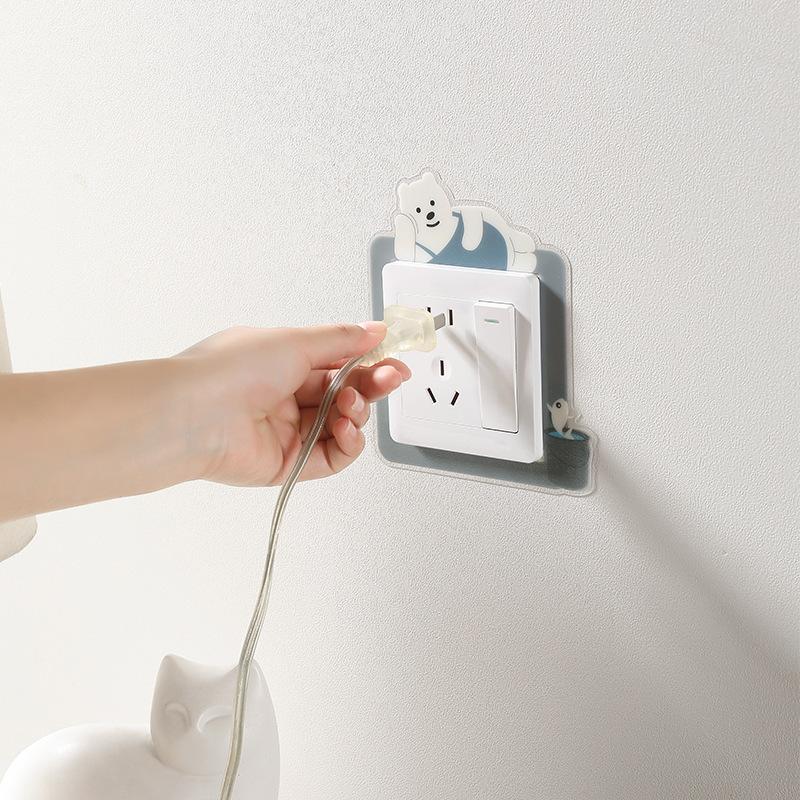 Светящаяся в темноте наклейка на стену для выключателя, защитная крышка, современный простой светильник, двойной выключатель, декоративная рамка для дома