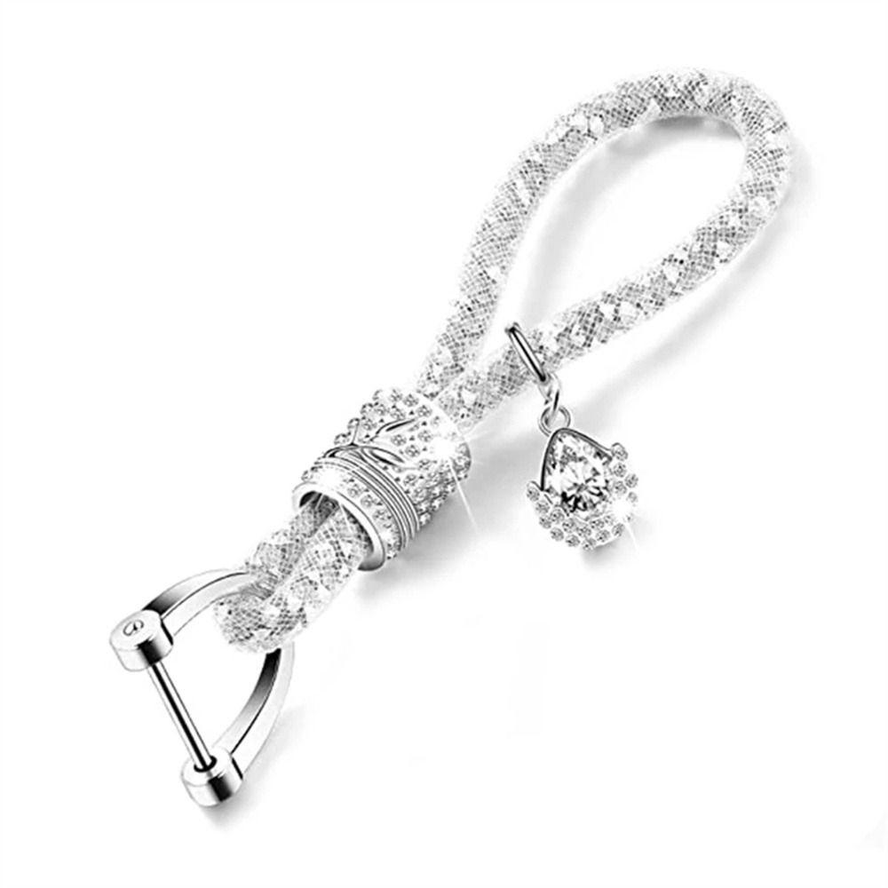 Bag Pendant Shiny Car Keychain Car Key Decorations Glitter Key Chains Car Key Ring