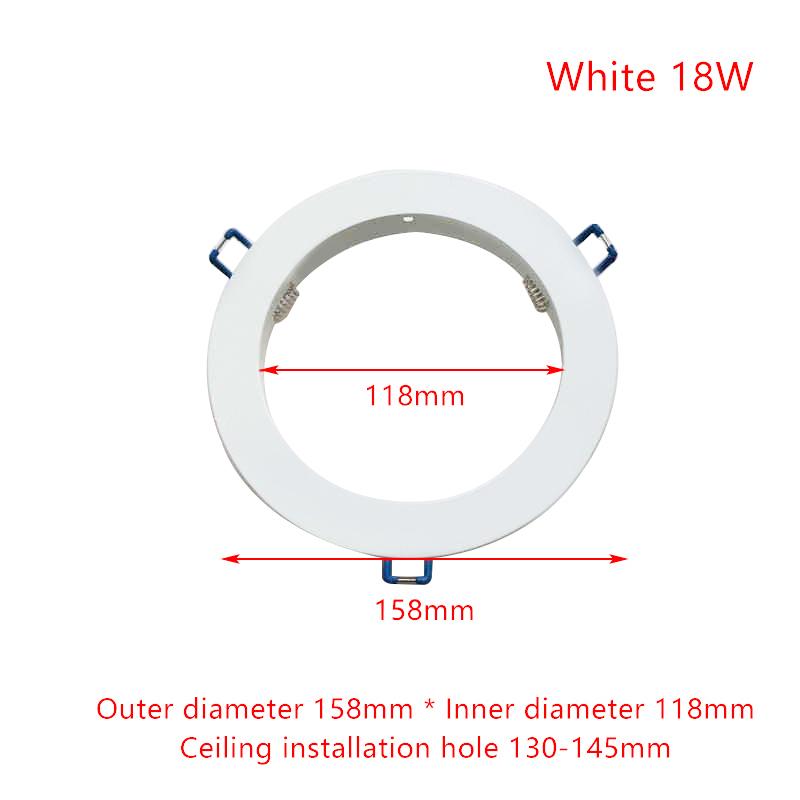 LED Downlight Spotlight Brackets Light Stand Adapters Lamp Shade Rings Hole Enlarge White Outer Frames Cut Out Remedial Circles