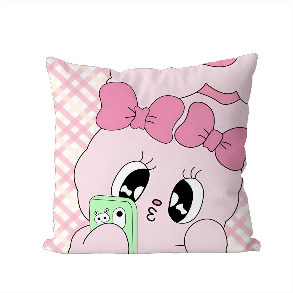 Cute EEsther Bunny Pillow Case For Car Sofa Decorative Home Doublesided Print Plush Square Throw Pillow Cushion Cover